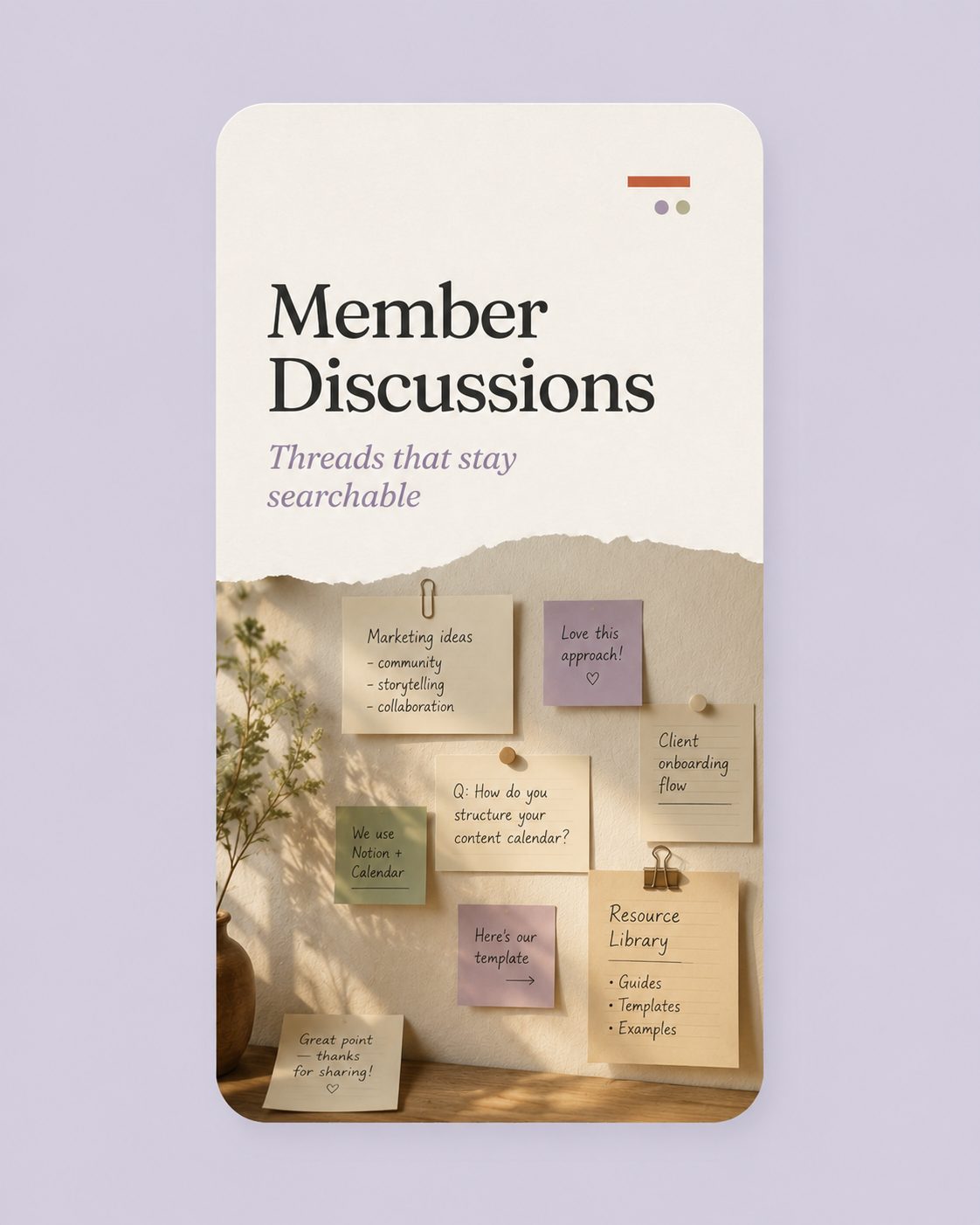 Member Discussions